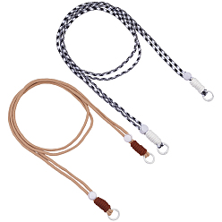 (52) Непрозрачная лаванда 2 шт. 2 цвета полиэстеровые мобильные ремни, с абс пластика выводы, разноцветные, 1212 мм, 1 шт / цвет