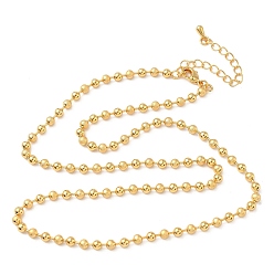 Настоящее золото 18K Ожерелья-цепочки из латуни для женщин, без никеля , реальный 18 k позолоченный, 18.54 дюйм (47.1 см), 3 мм