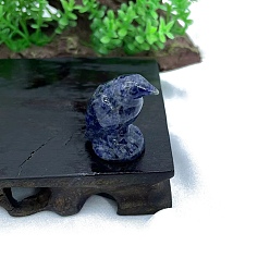 Содалитовое Украшения для выставки скульптур из натурального содалита, для домашнего офисного стола, орел, 30 мм