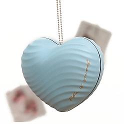 Light Blue Iron Candy Box, Heart Candy Box, Light Blue, 10x8x6cm