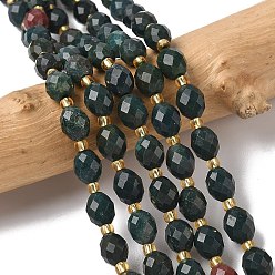 (RRHB277) Кристалл на подкладке из медово-бежевого цвета Природного индийского агата бисер нитей, граненые, рис, с бисером, 7.5~8x6~7.5 мм, отверстие : 0.8~1 мм, около 36~40 шт / нитка, 15.55~15.75'' (39.5~40 см)