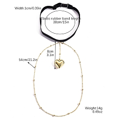 Золотой Подвеска в форме сердца из богемского сплава на бедро и ногу, эластичные эластичные украшения для тела для женщин, золотые, 21-1/4 дюйм (54 см)