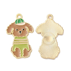 Верблюжий Подвески из эмали и сплава, золотые, плюшевый шарм, верблюжие, 28x17x1.5 мм, отверстие : 1.8 мм