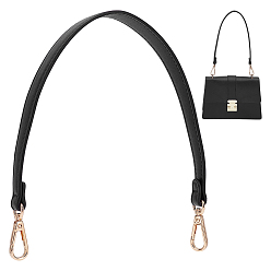 Черный 1ручки для сумок из поликарбоната и искусственной кожи, аксессуары для замены сумок, золотой свет, чёрные, 480x25 мм