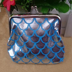 Серебро Трапециевидная сумка для куклы из пвх, с металлической оправой для сумочки платинового цвета и блестящей пудрой, принадлежности для американских кукол, весы шаблон, серебряные, 100x120 мм