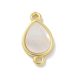 Teardrop Подвески из латуни, реальный 18 k позолоченный, слеза, 18.5x10.5x2 мм, отверстие : 1.6 мм