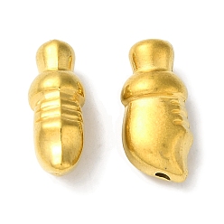 Золотой 304 из нержавеющей стали бусы, нож, золотые, 15x7x6 мм, отверстие : 1.2 мм