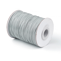 Light Grey Korean Waxed Polyester Cord, Light Grey, 1mm, about 85yards/roll