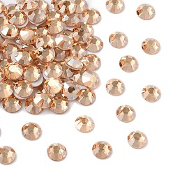 00030 244 Golden Honey Preciosa® maxima crystal без горячей фиксации плоские камни, чешский хрусталь, срыв твердой мозговой оболочки, круглый(438 11 615 шатон-роза), 00030 244 золотистый мед, ss 10 (2.7~2.9 мм)