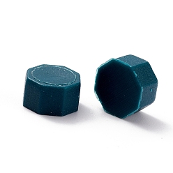 Prussian Blue Sealing Wax Particles, for Retro Seal Stamp, Octagon, Prussian Blue, 0.85x0.85x0.5cm about 1550pcs/500g