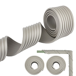 Гейнсборо Бампер из нитрилбутадиеновой резины, для мебели от острых углов, светло-серые, 85x7 мм, 2 м / шт