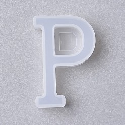 Letter P Силиконовые формы, формы для литья смолы, для уф-смолы, изготовление ювелирных изделий из эпоксидной смолы, буквы, letter.p, 4.1x2.7x1.1 см