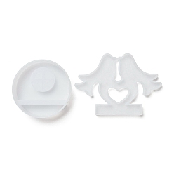 Bird DIY Candle Silicone Molds, for Candle Making, Bird, 10.9x15.3x1cm