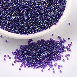 (DB1755) Аква AB с Фуксиновой Подкладкой Бусины miyuki delica, цилиндр, японский бисер, 11/0, (дБ 1755) фуксия выложены аква б, 1.3x1.6 мм, Отверстие: 0.8 мм, о 2000 шт / бутылка, 10 г / бутылка