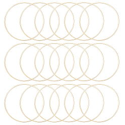 Настоящее золото 24K 20 латунные соединительные кольца шт., долговечный, круглые кольца, реальный 24 k позолоченный, 40x1 мм, внутренний диаметр: 38 мм