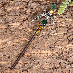 Луна Палочки для волос из дерева, аксессуары для волос для женщин и девочек, луна, 250x100 мм