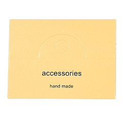 Золотистый Бумажные складные карточки-заголовки, упаковочная бумага с надписью «word» и отверстием для подвешивания, прямоугольные, золотые, 6x8x0.04 см, отверстия: 1 cm