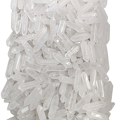 Хрусталь Натуральные лечебные камни из кристаллов кварца, камень в форме пули с двойными концами, для балансировки рейки, 32x8 мм