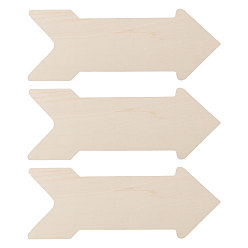 Папайя Оранжевый 8шт. необработанная деревянная заготовка в форме стрелы, papayawhip, 398x150x2.5 мм