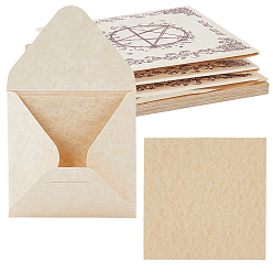Square 36Pcs Pentagram Pattern Tarot Card Theme Paper Greeting Card, Sky Pad for Divination, Square, 76.2x76.2mm