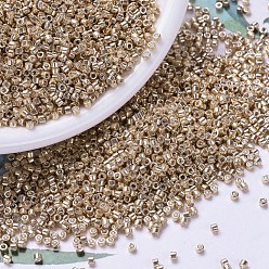 (DB0411) Гальванический Абрикосовый Золотой Бусины miyuki delica, цилиндр, японский бисер, 11/0, (дБ 0411) оцинкованное абрикосовое золото, 1.3x1.6 мм, отверстия: 0.8 мм, около 10000 шт / мешок, 50 г / мешок