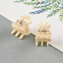 Мокасин Заколки для волос в форме когтей из ацетата целлюлозы, цветок, мокасин, 20x20 мм