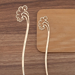 Light Gold Палочки для волос из сплава для женщин, облако, золотой свет, 170x25 мм