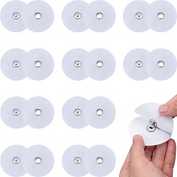 Белый 10 пары зажимов для тканевого пододеяльника, железные застежки для одеял, плоско-круглые, белые, 60x10 мм