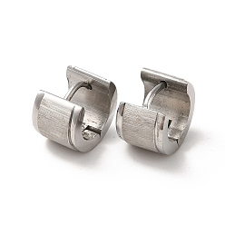 Couleur Acier Inoxydable Boucles d'oreilles créoles épaisses en acier inoxydable anti-ternissement, couleur inox, 304mm