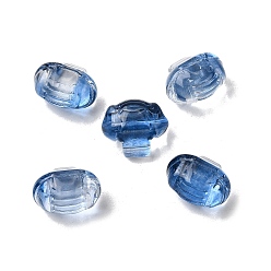 Стально-синий Стеклянные бусины, гриб, стальной синий, 14.5x17x12 мм, отверстие : 1.2 мм