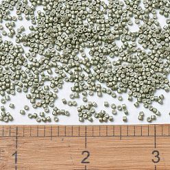 (DB1170) Galvanized Matte Aloe MIYUKI Delica Beads, Cylinder, Japanese Seed Beads, 11/0, (DB1170) Galvanized Matte Aloe, 1.3x1.6mm, Hole: 0.8mm, about 10000pcs/bag, 50g/bag