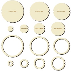 Круглые 14шт 14 стиль деревянные обручи кольца макраме для самостоятельного изготовления поделок, домашний настенный венок, круглые, 40~160x38.7~159.6x3 мм, 1 шт / стиль