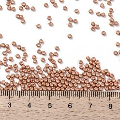 (562F) Matte Galvanized Pumpkin TOHO Round Seed Beads, Japanese Seed Beads, Frosted, (562F) Matte Galvanized Pumpkin, 11/0, 2.2mm, Hole: 0.8mm, about 5555pcs/50g