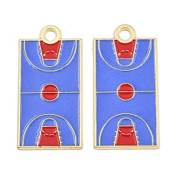 Золотой Подвески из эмали и сплава, без кадмия и без свинца, спортивные темы, золотые, 35.5x17.5x1 мм, отверстие : 2.5 мм