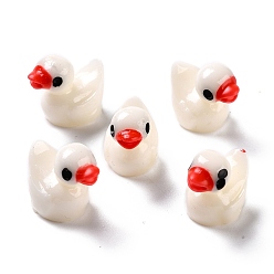 White Duck Plastic Display Ornaments, Micro Landscape Garden Decoration Accessories, White, 14x16x10.5mm