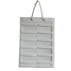 Белый Дым Настенная сумка для хранения заколок для волос из нетканого материала, прямоугольные, серый, 50x35 см