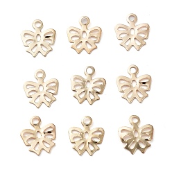 Golden Iron Pendants, Butterfly, Golden, 8x7x0.2mm, Hole: 1mm