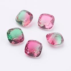 Фламинго Заостренные назад k 9 стеклянные каменщики из горного хрусталя, квадратный, фламинго, 10x10x6 мм