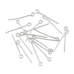 Платина Латунные булавки, без кадмия, без никеля и без свинца, платина, 20x3x0.6 мм, отверстие : 1 мм