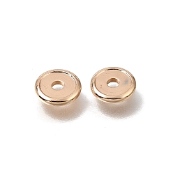 Light Gold Brass Beads, Disc, Rack Plating, Long-Lasting Plated, Light Gold, 6.8x1.2mm, Hole: 1.8mm