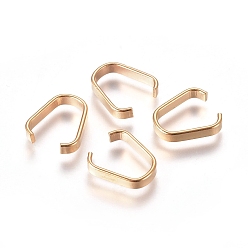 Золотой 201 быстроразъемные соединители из нержавеющей стали, связывающий кольца, золотые, 10x9x2 мм