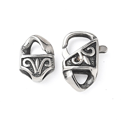 Античное Серебро 316 хирургические застежки-клешни из нержавеющей стали, античное серебро, 40.5 мм