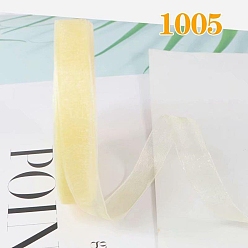 Светлый Золото-желтый Ленты из полиэстера с рюшами, для банта, орнамент одежды, светлый золотарник желтый, 5/8 дюйм (15 мм), около 40.46 ярдов (37 м) / рулон