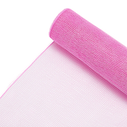 Бледно-Розовый Пластиковая сетка сетка цветочные букеты упаковочная бумага, чистый цветочный букет подарочные упаковочные материалы ремесло, розовый жемчуг, 260 мм, о 10 ярдов / крен