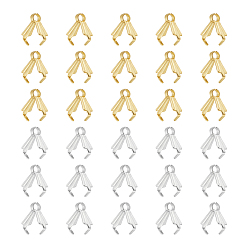 (52) Непрозрачная лаванда 120 шт. 2 цвета 316 хирургическая нержавеющая сталь подвесные скобы, льда поручительств выбор щепотка, настоящее золото и нержавеющая сталь, 8x3 мм, отверстие : 2 мм, штифты : 1 мм, 60 шт / цвет