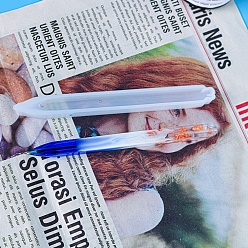 Белый Силиконовые формы из эпоксидной смолы для ручки, формы для литья шариковых ручек, для поделок из свечей своими руками, белые, 149x13x12 мм