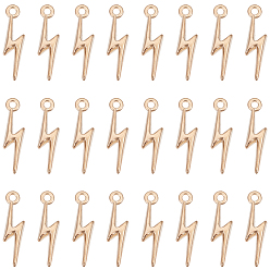 Light Gold 4подвеска из сплава в виде молнии, золотой свет, 20x6x2.5 мм, отверстие : 1.6 мм, 40 шт / комплект