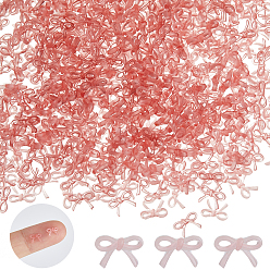 Pink 500 шт. бантовых кабошонов из смолы, ногтей декоративные аксессуары, розовые, 5x7.5x2 мм