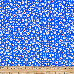 Синий Хлопчатобумажная ткань с цветочным рисунком, для пэчворка, шить ткани для пэчворка, синие, 880x0.2 мм, около 2 м / шт