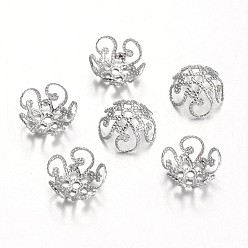 Нержавеющая Сталь Цвет Устойчивые к потускнению 5-лепестковые 316l хирургические колпачки из нержавеющей стали, хирургическая нержавеющая сталь цвет, 10x4.5 мм, отверстие : 1 мм